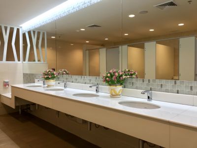 Floating Vanities and Minimalist Fixtures